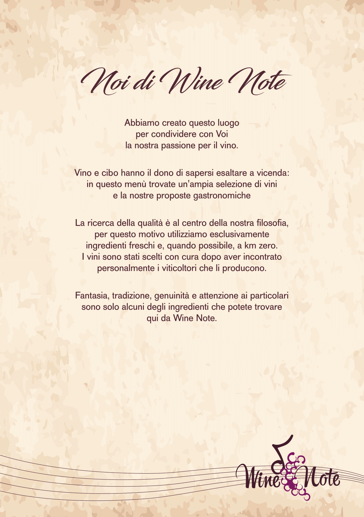 Wine note menu e vini A5-02